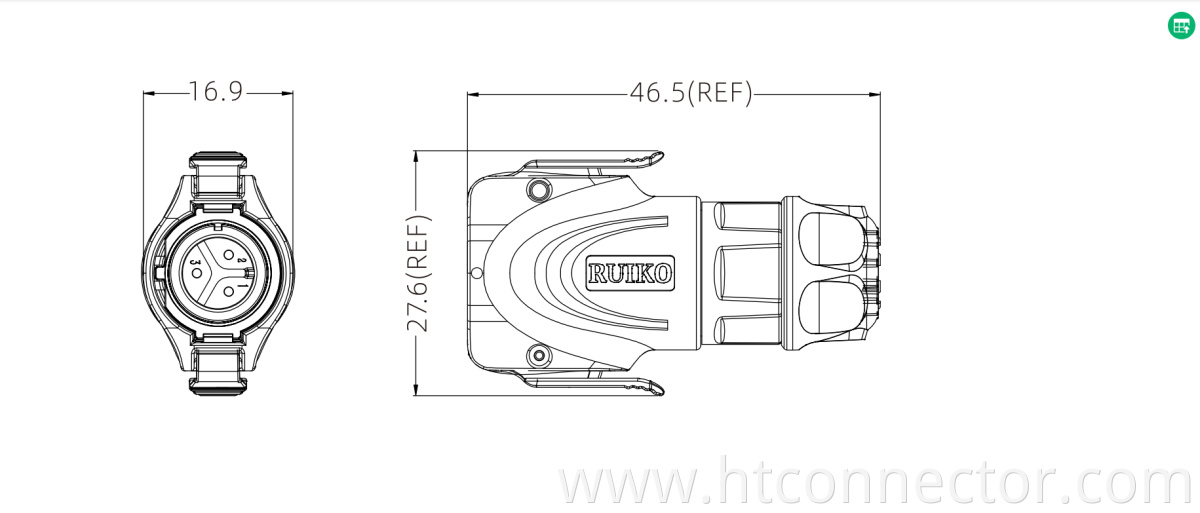 Welded aviation socket